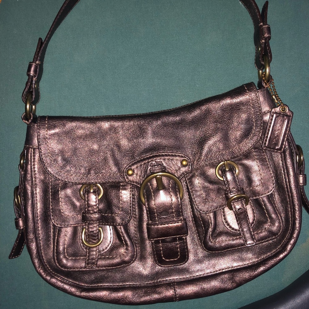 Coach legacy Garcia metallic purse